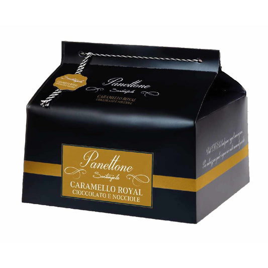 Panettone - Caramel royal , chocolate & almonds (by Santangelo)